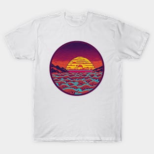 Trippy Ocean Sunset T-Shirt